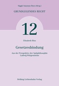 Cover: Gesetzesbindung - Helbing & Lichtenhahn