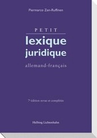 Enlarge image Cover: Petit lexique juridique - Helbing & Lichtenhahn
