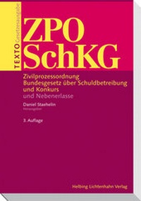 Abbildung von: Texto ZPO/SchKG - Helbing & Lichtenhahn