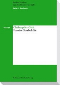 Enlarge image Cover: Passive Sterbehilfe - Helbing & Lichtenhahn