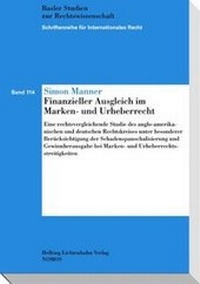 Abbildung von: Finanzieller Ausgleich im Marken- und Urheberrecht - Helbing & Lichtenhahn