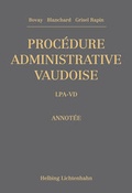 Cover: Proc&eacute;dure administrative vaudoise - Helbing & Lichtenhahn
