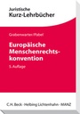 Bild: Europ&auml;ische Menschenrechtskonvention - Helbing & Lichtenhahn