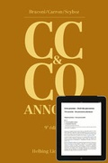 Cover: Code civil suisse et Code des obligations annot&eacute;s (CC & CO) - Print und e-Book - cuir - Helbing & Lichtenhahn