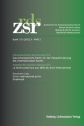Cover: ZSR Band 131 (2012) II Heft 2 - Schweizerischer Juristentag 2012 / Journ&eacute;e des Juristes Suisses 2012 - Helbing & Lichtenhahn