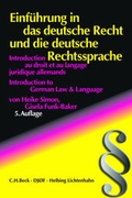 Cover: Einf&uuml;hrung in das deutsche Recht und die Rechtssprache - Helbing & Lichtenhahn