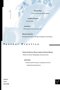 Cover: Textual Practice - Routledge