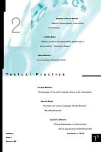Enlarge image Cover: Textual Practice - Routledge