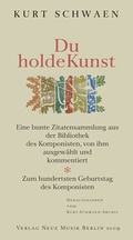 Cover: Du holde Kunst - Neue Musik