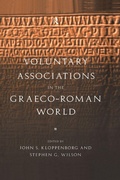 Cover: Voluntary Associations in the Graeco-Roman World - Routledge