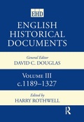 Cover: English Historical Documents - Routledge