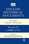 Cover: English Historical Documents - Routledge