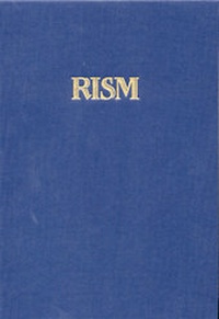 Abbildung von: Répertoire International des Sources Musicales (RISM) / Directory of Music Research Libraries - Bärenreiter