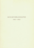 Cover: Mozart-Bibliographie / Mozart-Bibliographie - B&auml;renreiter