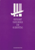 Cover: Festschrift Ulrich Siegele zum 60. Geburtstag - B&auml;renreiter