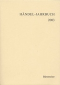 Cover: H&auml;ndel-Jahrbuch / H&auml;ndel-Jahrbuch - B&auml;renreiter