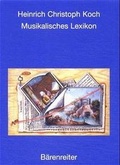 Cover: Musikalisches Lexikon - B&auml;renreiter