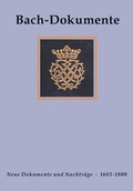 Cover: Bach-Dokumente / Dokumente zu Leben, Werk und Nachwirken Johann Sebastian Bachs 1685-1800 - B&auml;renreiter