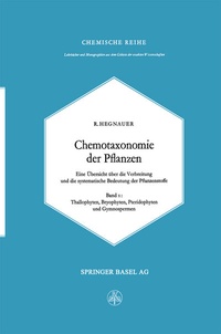 Abbildung von: Chemotaxonomie der Pflanzen - Birkhäuser