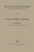 Cover: Der Quotienten-Differenzen-Algorithmus - Birkh&auml;user