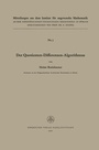 Cover: Der Quotienten-Differenzen-Algorithmus - Birkhäuser