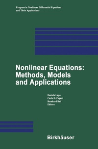 Abbildung von: Nonlinear Equations: Methods, Models and Applications - Birkhäuser