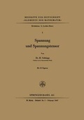 Cover: Spannung Und Spannungstensor - Springer