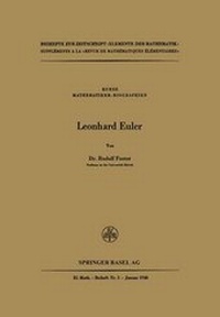 Enlarge image Cover: Leonhard Euler - Birkhauser Basel