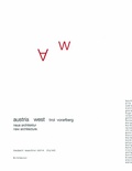 Cover: Austria West Tirol Vorarlberg - Birkh&auml;user Verlag GmbH
