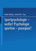 Cover: Sportpsychologie - wof&uuml;r? / Psychologie sportive - pourquoi? - Birkh&auml;user