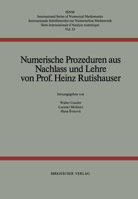 Abbildung von: Numerische Prozeduren - Birkhäuser
