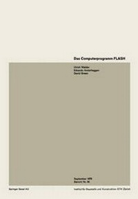 Enlarge image Cover: Das Computerprogramm FLASH - Birkhäuser Verlag GmbH