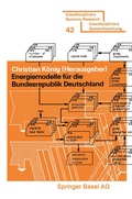 Cover: Energiemodelle f&uuml;r die Bundesrepublik Deutschland - Birkh&auml;user