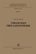 Cover: Vorlesungen &uuml;ber Zahlentheorie - Birkh&auml;user