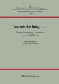 Enlarge image Cover: Numerische Integration - Birkhäuser