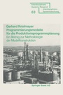 Cover: Programmierungsmodelle für die Produktionsprogrammplanung - Birkhäuser