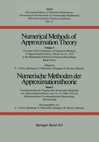 Enlarge image Cover: Numerische Methoden der Approximationstheorie / Numerical Methods of Approximation Theory - Birkhäuser