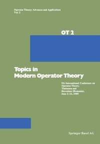 Enlarge image Cover: Topics in Modern Operator Theory - Birkhäuser
