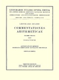 Cover: Commentationes arithmeticae 2nd part - Birkh&auml;user
