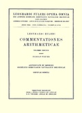 Cover: Commentationes arithmeticae 4th part - Birkh&auml;user