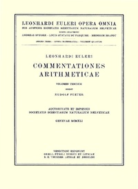 Abbildung von: Commentationes algebraicae ad theoriam aequationum pertinentes - Birkhäuser