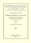 Cover: Commentationes analyticae ad theoriam serierum infinitarum pertinentes 1st part - Birkh&auml;user