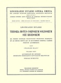 Cover: Theoria motus corporum solidorum seu rigidorum ex primis nostrae cognitionis principiis stabilita et ad omnes motus qui in huiusmodi corpora cadere possunt accomodata 2nd part. - Birkh&auml;user