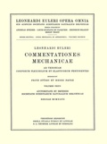 Cover: Commentationes mechanicae ad theoriam motus punctorum pertinentes 1st part - Birkh&auml;user
