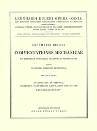 Abbildung von: Commentationes mechanicae ad theoriam corporum fluidorum pertinentes 1st part - Birkhäuser