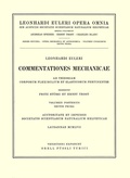 Cover: Commentationes mechanicae ad theoriam corporum flexibilium et elasticorum pertinentes 2nd part/1st section - Birkh&auml;user