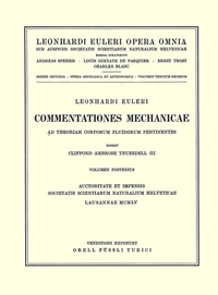 Abbildung von: Commentationes mechanicae ad theoriam corporum fluidorum pertinentes 2nd part - Birkhäuser