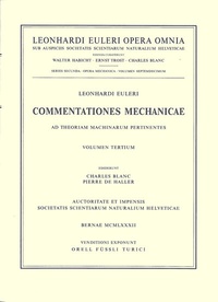 Abbildung von: Commentationes mechanicae et astronomicae ad physicam pertinentes - Birkhäuser
