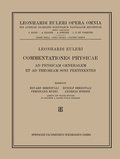 Cover: Commentationes Physicae Ad Physicam Generalem et ad Theoriam Soni Pertinentes - Birkh&auml;user