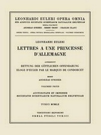 Abbildung von: Lettres a une princesse d'Allemagne 1st part - Birkhäuser